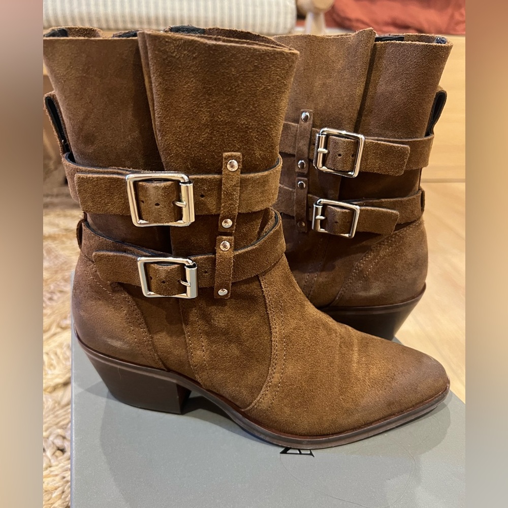 ALL SAINTS | Harriet Brown Suede Boots